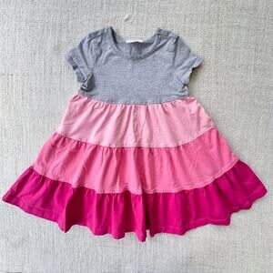 Hanna Andersson Pink Stripe Twirl Dress VGUC 3
